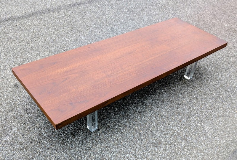 1960s Mid Century Modern Thayer Coggin Milo Baughman 66" X 24" Coffee Table gallery