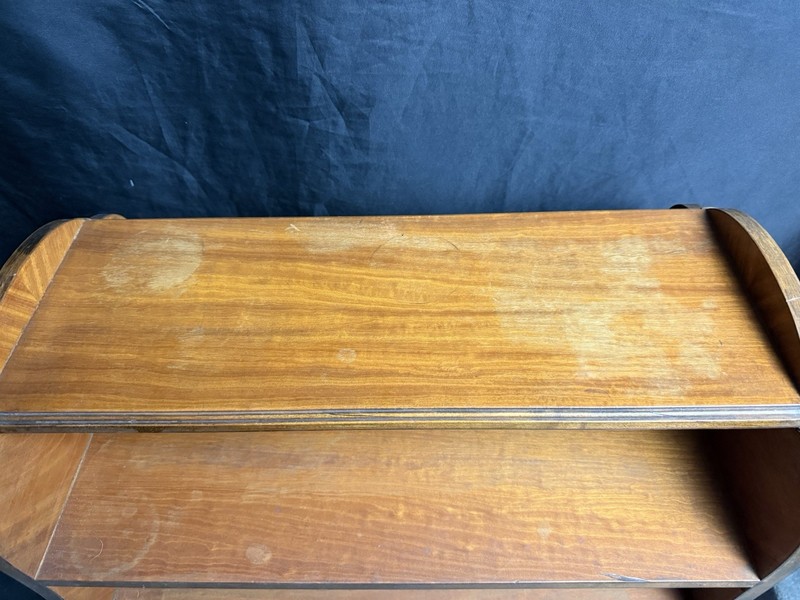 Robert W Irwin 3 Tier End Table With Original Hand Painted Art gallery