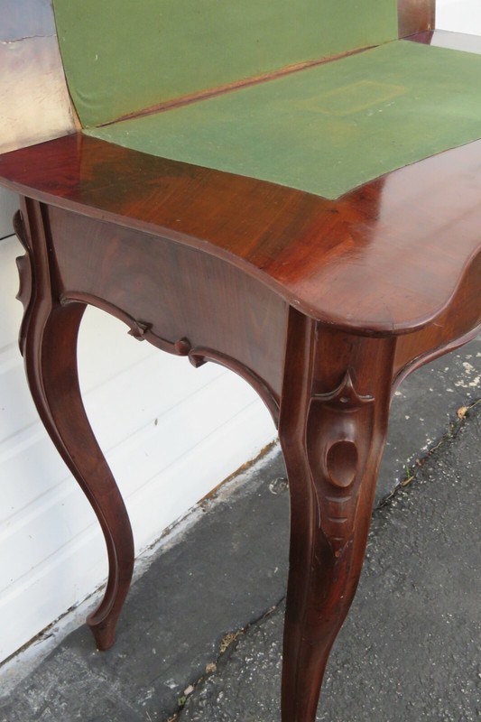 French Late 1800s Card Gaming Console Table 1860 gallery