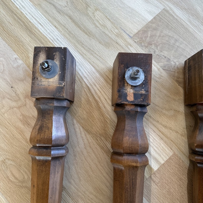 Set of 4 Solid Wood Dining Kitchen Table Legs 28.5" tall gallery