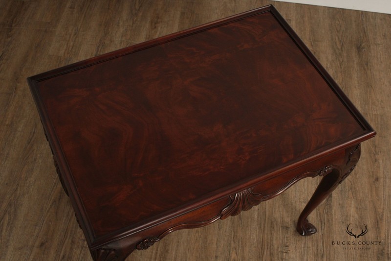 Baker Stately Homes Collection Irish Georgian Carved Mahogany Tea Table gallery