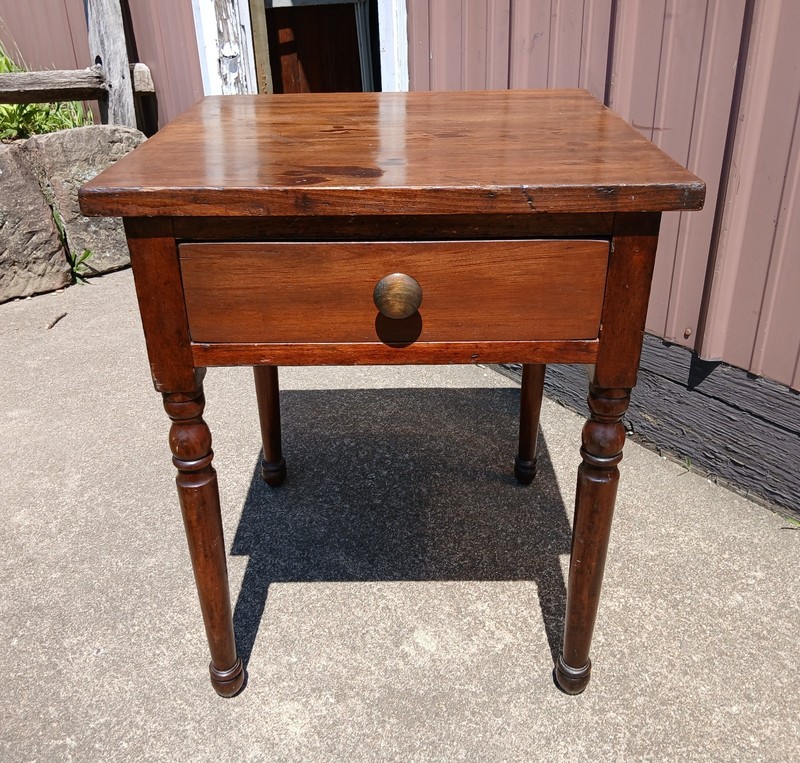 Antique Stand with One Drawer 1870s