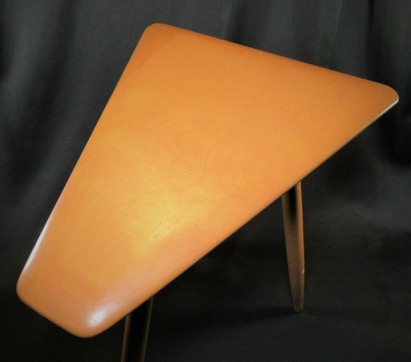 Mid-Century Modern CUSHMAN Cigarette or Side Table Signed ca.1950's Rare Piece! gallery