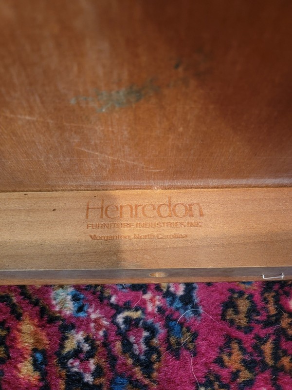 Henredon Burl Oak French-Influenced Square Side Table gallery