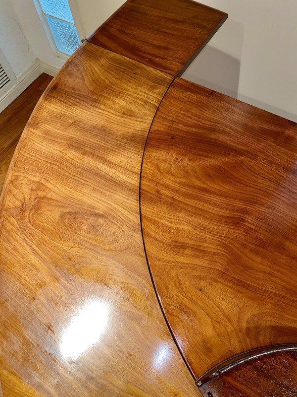 RARE 18th Century Regency Mahogany Hunt Table W/ Custom Protective Glass Top gallery