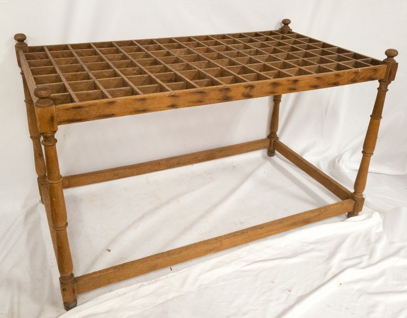 Antique Large Wooden Cane Umbrella Display Stand Table Decorative Table