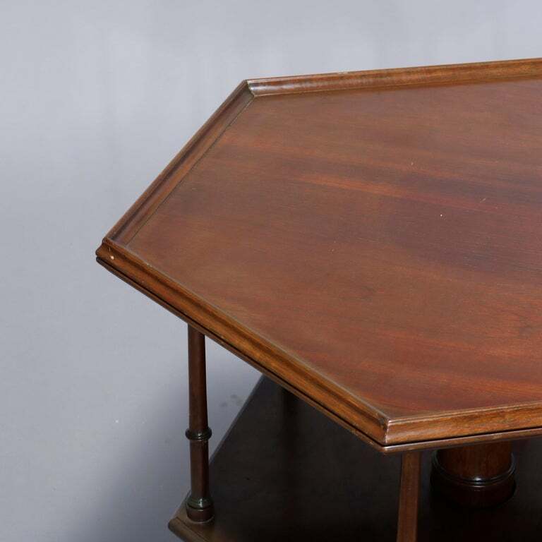 Kittinger Colonial Williamsburg Queen Anne Mahogany Revolving Server, 20th C gallery