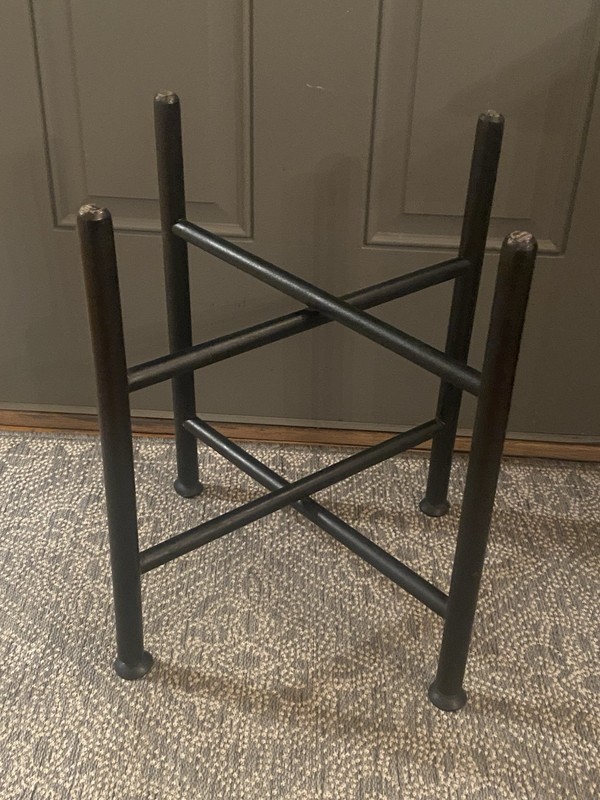 Estate Hand Painted Large Tole Tray Table gallery