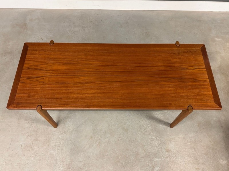 Hans Wegner for Johannes Hansen Reversible Teak 63” Coffee Table gallery