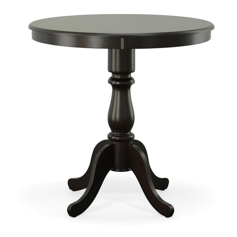 Fairview 36″ Round Pedestal Bar Table – Espresso