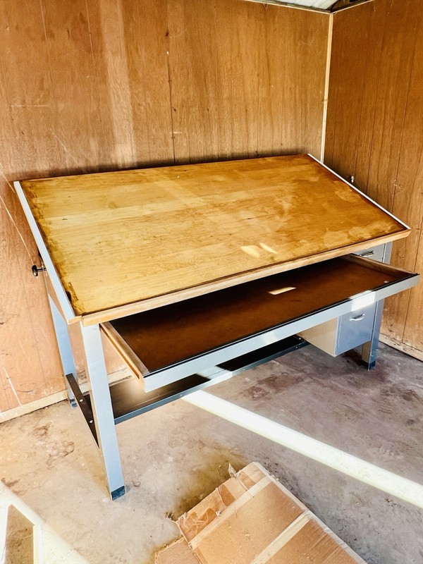 Hamilton Mfg Co Two Rivers Vintage Industrial Drafting Table gallery