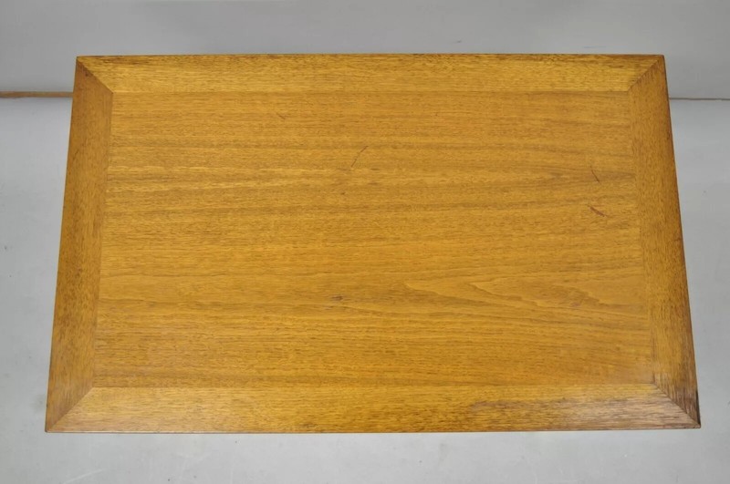 Mid Century Modern Walnut & Brass American of Martinsville End Tables - a Pair gallery