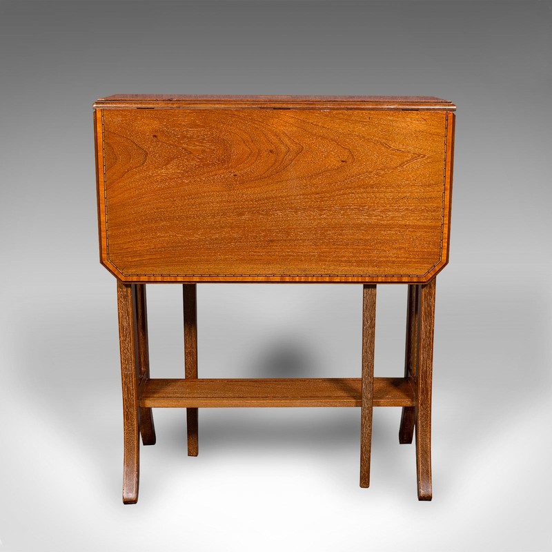 Antique Sutherland Table, English, Occasional, Gate Leg, Display, Victorian gallery