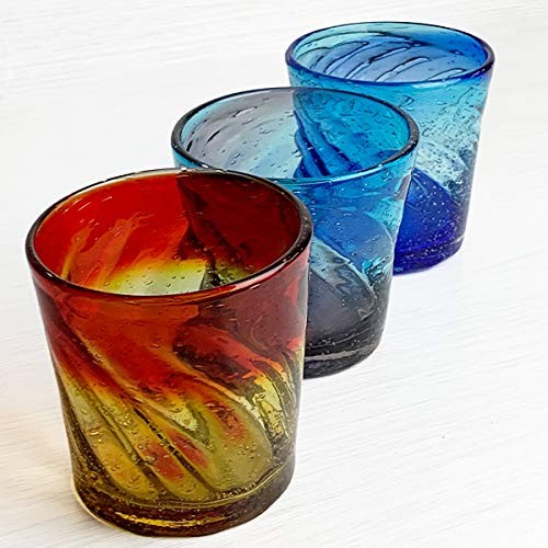 Ryukyu Glass Rocks Glass Okinawa Souvenir Churaumi Rocks Glass Purple x Blue gallery