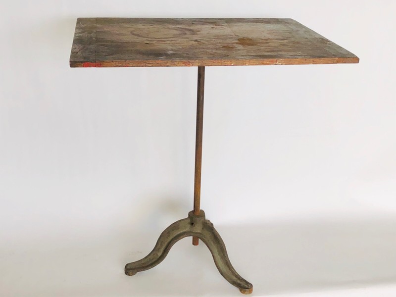 Printers Work Table Cast Iron Art / Drafting Table. Antique Vintage Industrial. gallery