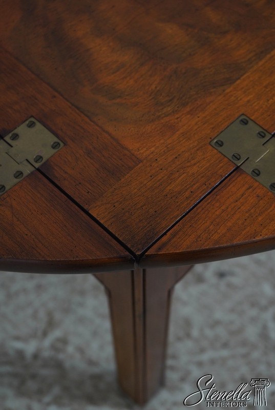 L70543: WRIGHT TABLE CO Chippendale Walnut Butler Coffee Table gallery