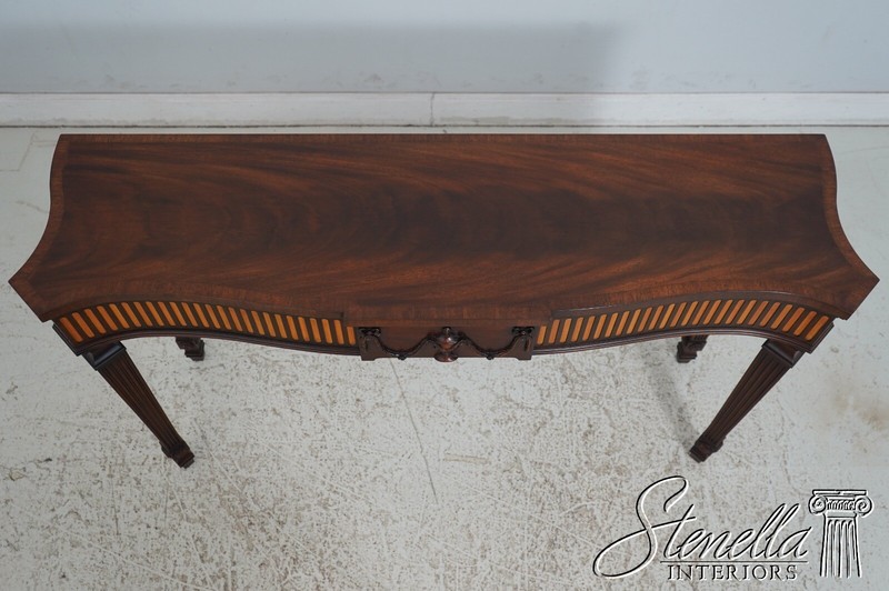 L67092: HENKEL HARRIS Adams Style Mahogany Console Serving Table gallery