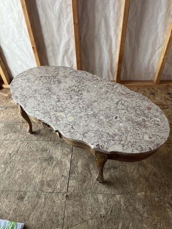 antique coffee table oval