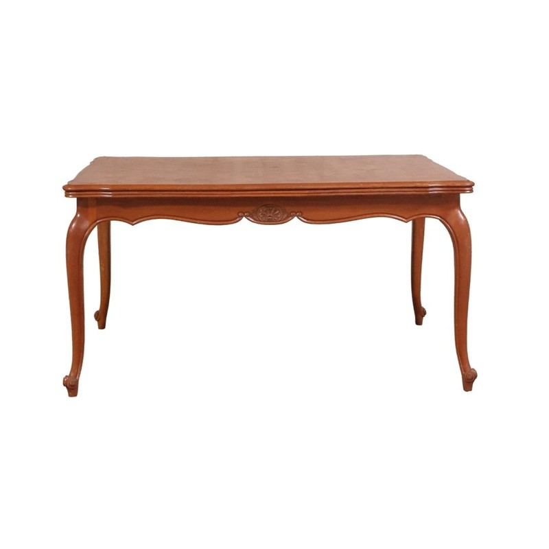 20th Century Oak English Paroquet Top Table with Cabriole Legs