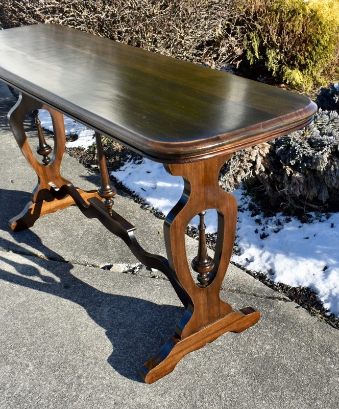 Vintage Walnut Jacobean Style Console/Sofa Table gallery