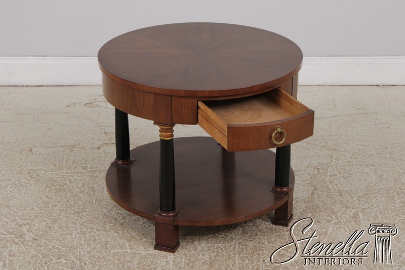 L71772: BAKER Walnut French Empire Style Lamp Table gallery