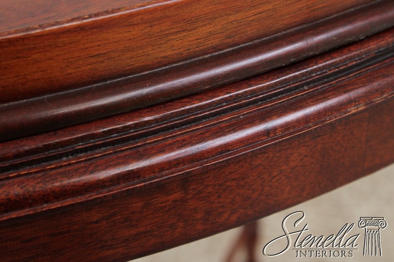 F73268: English Edwardian Inlaid Mahogany Oval Tray Table gallery