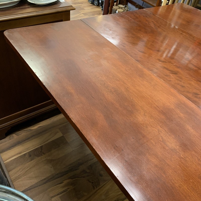 ATQ 1820s W. Virginia Hand Carved Solid Cherrywood Drop Leaf Pembroke Table 46”L gallery