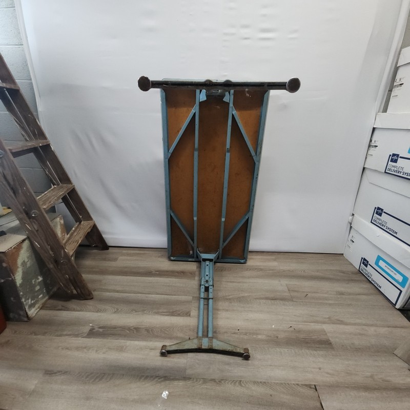 Vintage Adjustable Height Desk Cast Iron Legs Industrial Style gallery