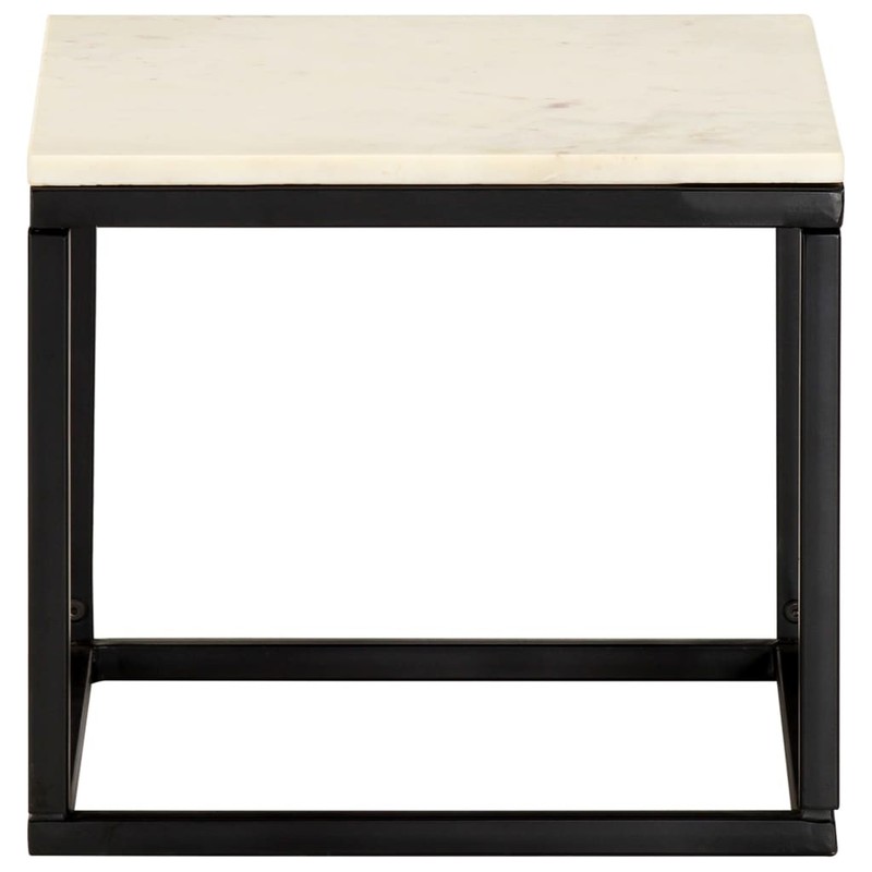 Coffee Table End Table Side Sofa Table Real Stone with Marble Texture vidaXL vid gallery