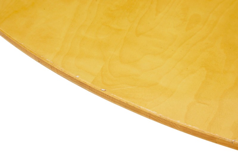 LARGE ROUND SCANDINAVIAN BRUNO MATHSSON BIRCH DINING TABLE gallery