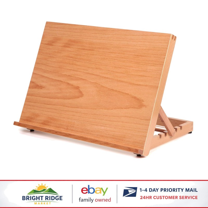 Lightweight Drawing Board Easel, 5 Adjustable Positions, Beech Wood Construction