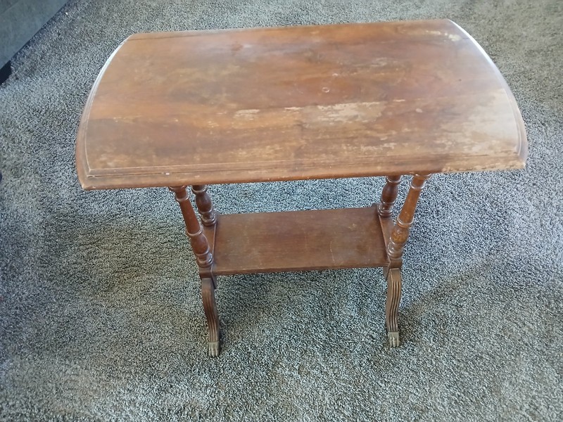 Antique WOOD End Table – Duncan Phyfe Design