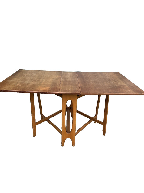 Mid Century Modern Bendt Winge Norway style Folding Table