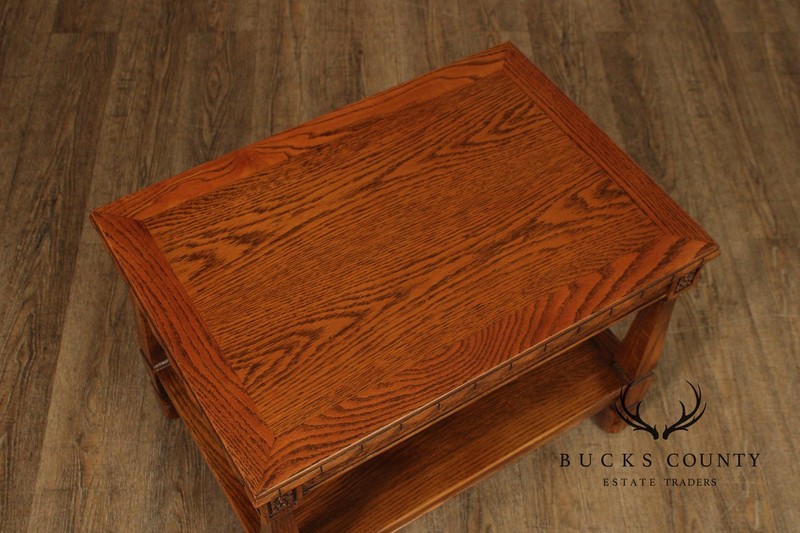 Romweber Viking Oak Two-Tier End Table gallery