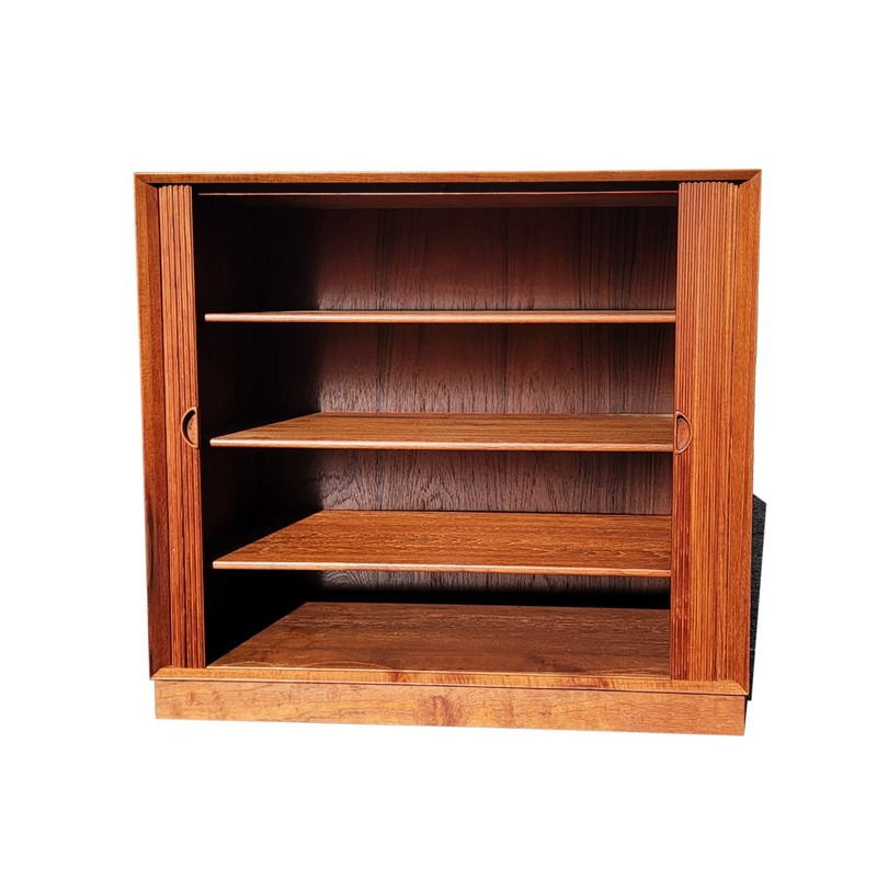A Pair of Mid century Danish modern tambour doors cabinets by Peter Hvidt gallery