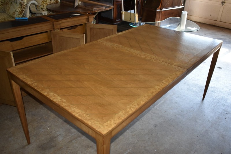 Mid Century Modern Dining Table 12 Ft Conference Table Burl Edge 72–144”