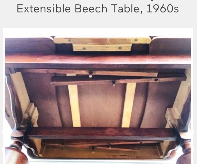 1960’s expandable table gallery