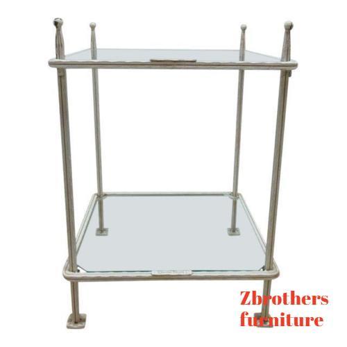Claudio Rayes Wrought Iron Hand Made Italian Lamp End Table A