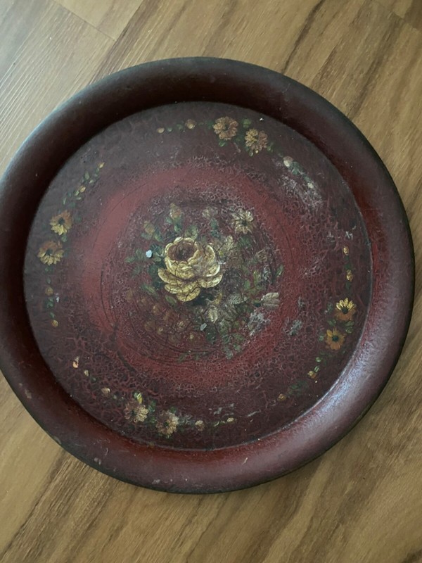 French Antique Roses Napoleon III Tray Table gallery