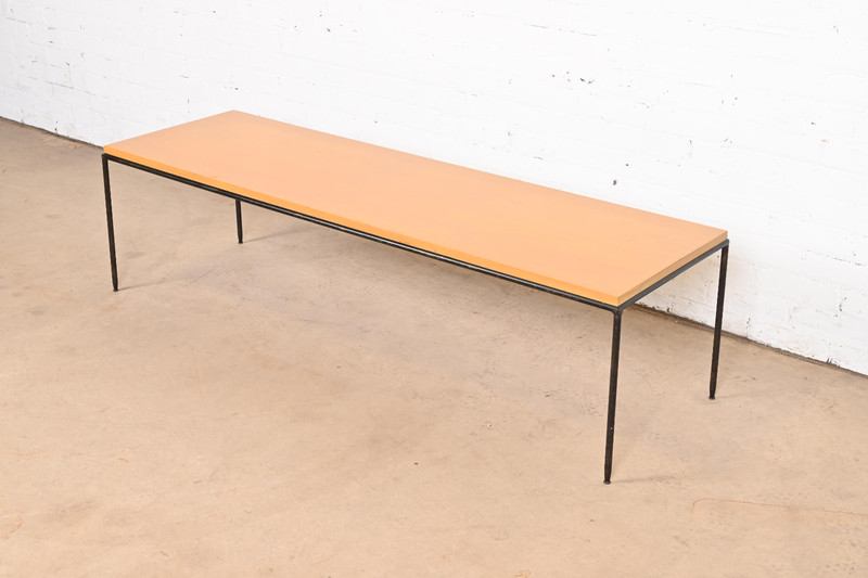 Paul McCobb Planner Group Birch and Iron Coffee Table or Bench, 1950s gallery