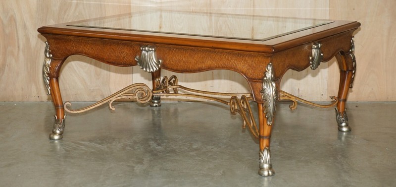 EXQUISITE EXTRA LARGE THOMASVILLE SAFARI COLLECTION OCCASIONAL COFFEE TABLE gallery