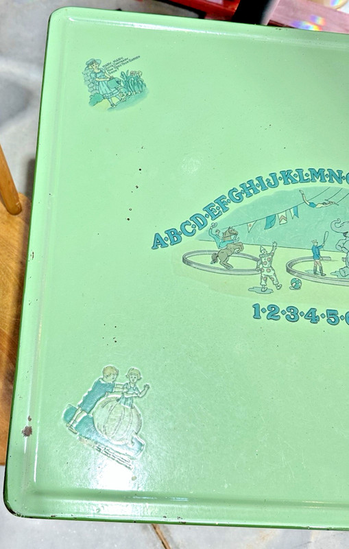 Vintage Child’s Enamel Metal Table gallery