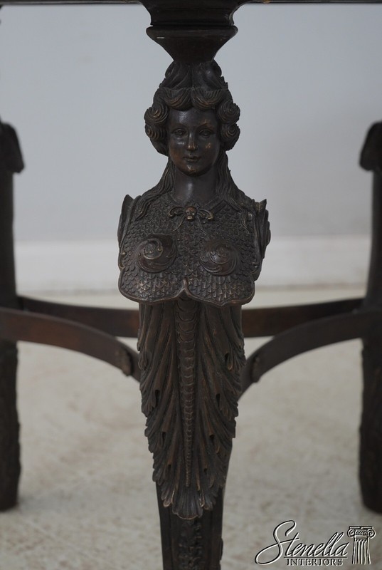 L68344: THEODORE ALEXANDER Round Bronze Base Center Table gallery