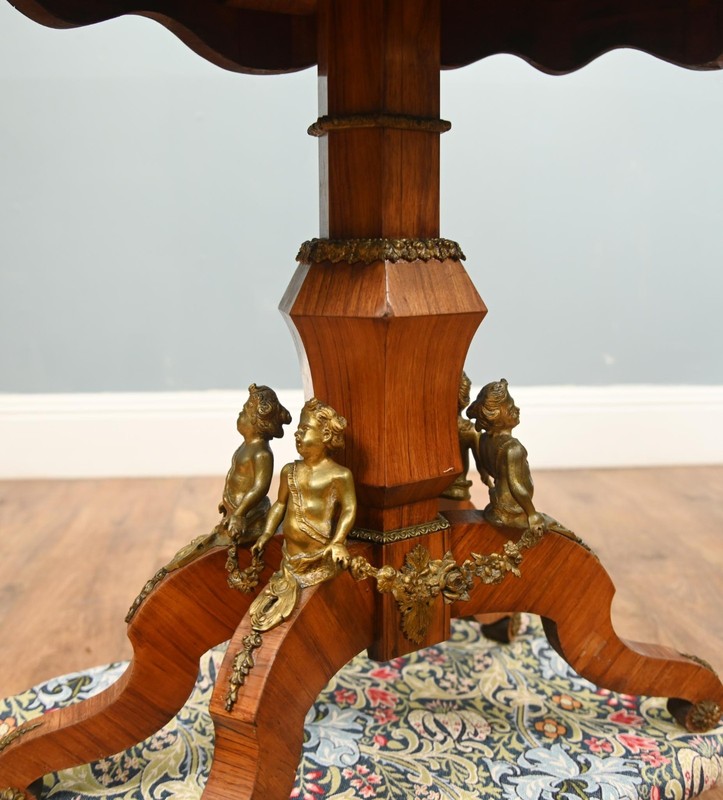 Napoleon III Centre Table Kingwood French Antique Side 1870 gallery