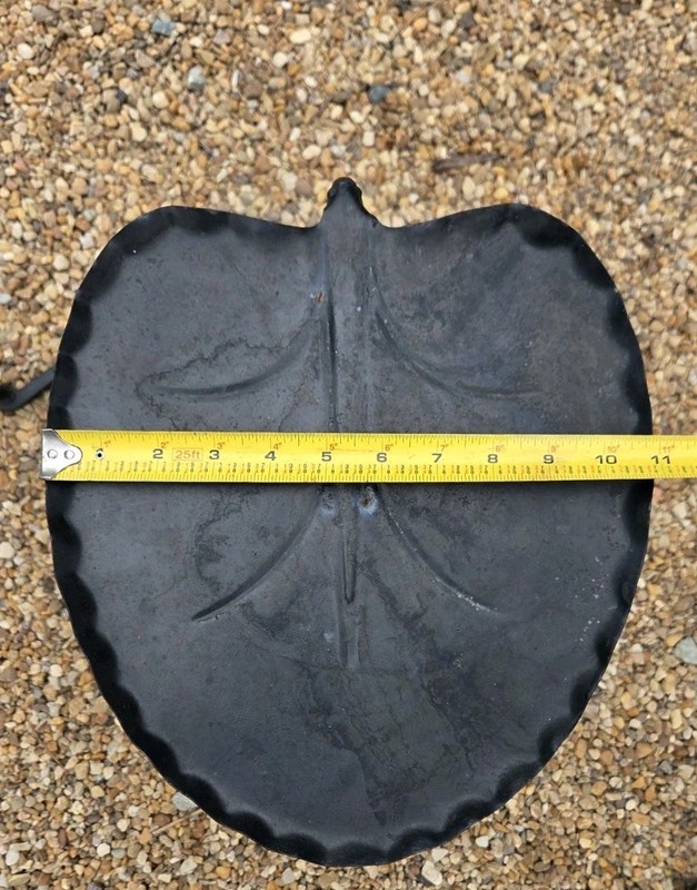 2 Salterini Wrought Iron Leaf Lily Pad Outdoor Patio Nest Side End Table Vtg Mcm gallery