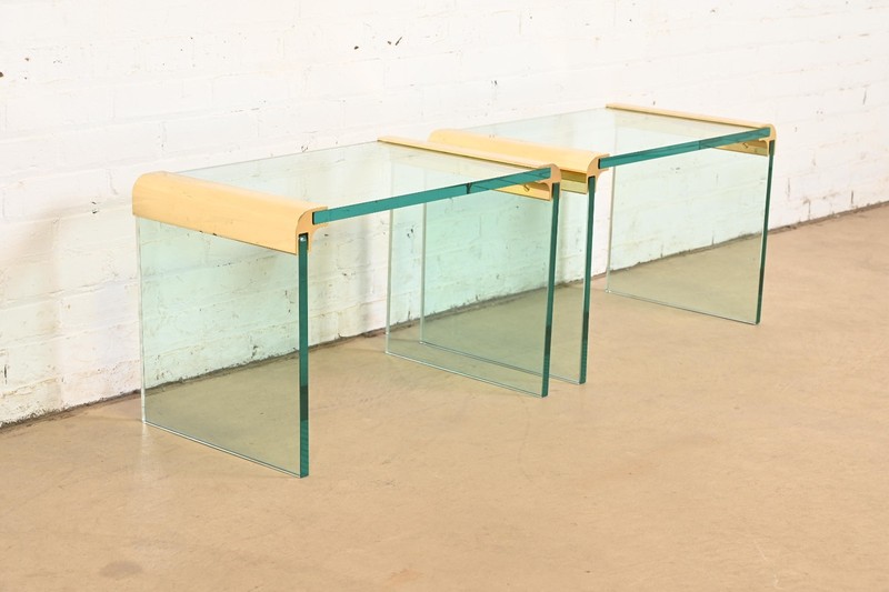 Leon Rosen for Pace Collection Mid-Century Modern Hollywood Regency Side Tables gallery