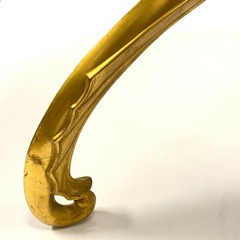 Gueridon Tripod Side Table Gilt Bronze in French Empire Style gallery