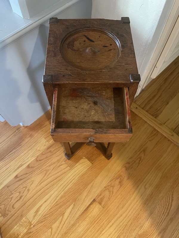 Mission Oak Smoking Stand 1910 gallery