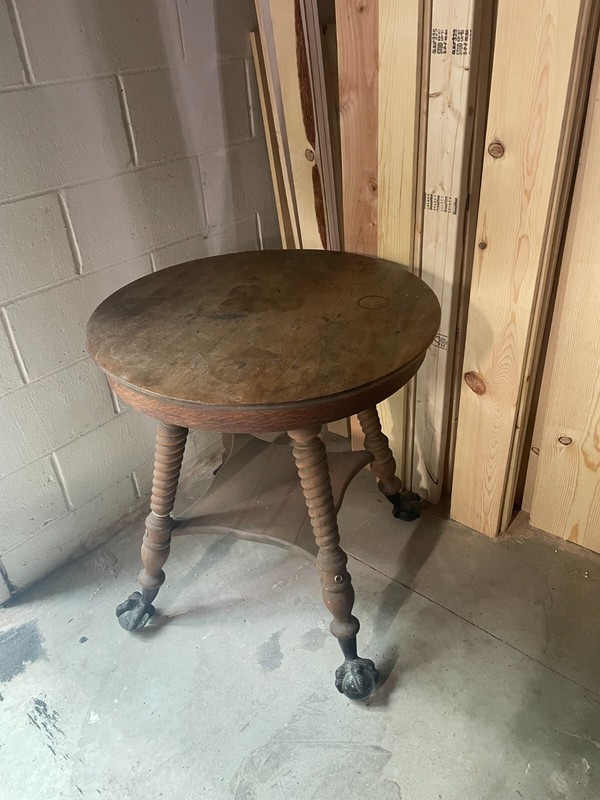 Antique Wood Parlor Table With Metal And Glass Claw Feet round unique table gallery
