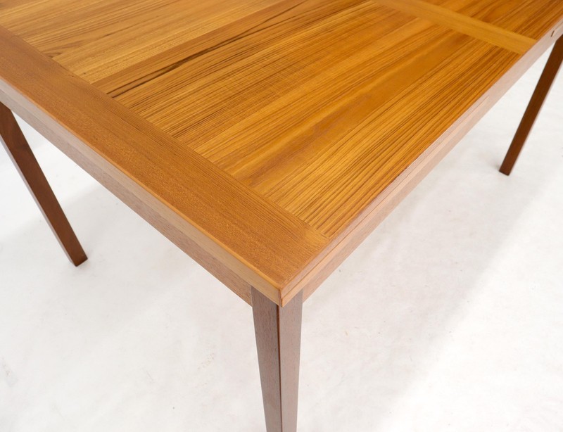 Danish Mid-Century Modern Teak Refectory Dining Table Leaves gallery